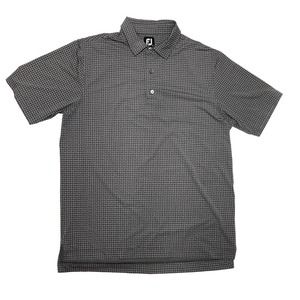 FJ Footjoy Mens Short Sleeve Golf Polo Shirt Grey Large